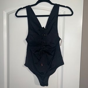 Victoria’s Secret one piece lace-up bathing suit